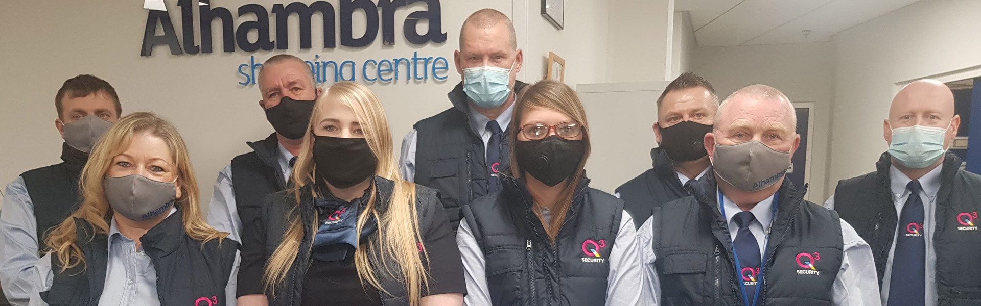 Q3 team picture with face masks